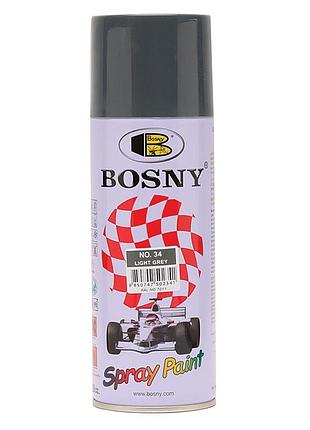 Акрилова аерозольна фарба bosny світло-сірий 400 мл