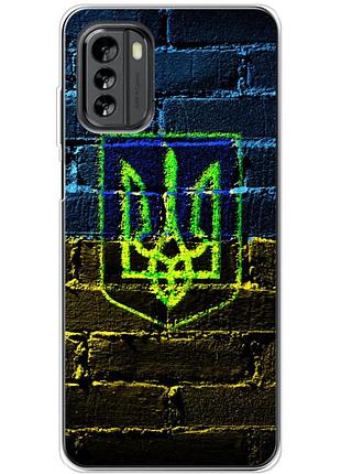Чохол силіконовий з картинкою на nokia g60 (патріотичний, герб україни)