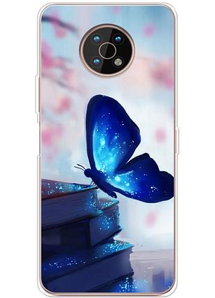 Чехол силиконовый с картинкой на nokia g50 (бабочка)