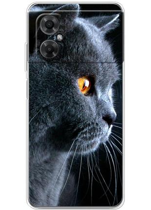 Чохол силіконовий з картинкою на xiaomi redmi note 11r (британський кіт)