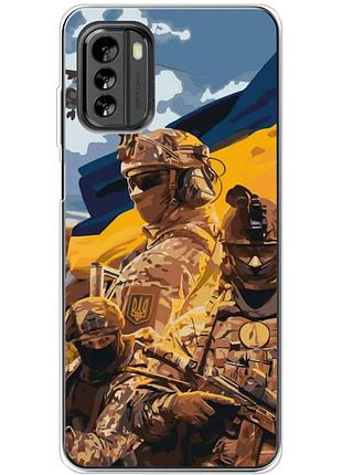 Чохол силіконовий з картинкою на nokia g60 (патріотичний, воїни зсу)