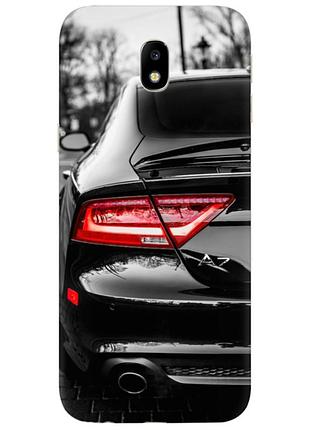 Чехол силиконовый с картинкой на samsung galaxy j7 2017 (j730) (машина, audi a7)