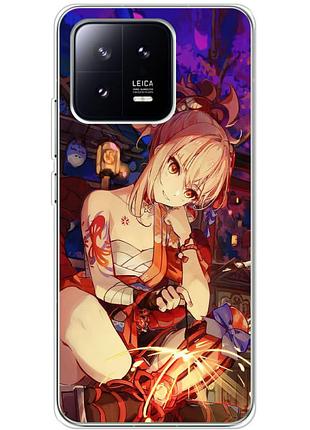 Чехол силиконовый с картинкой на xiaomi 13 (аниме, anime)