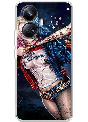 Чохол силіконовий з картинкою на realme 10 pro plus (харли квинн, harley quinn)