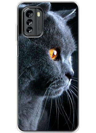 Чехол силиконовый с картинкой на nokia g60 (британский кот)