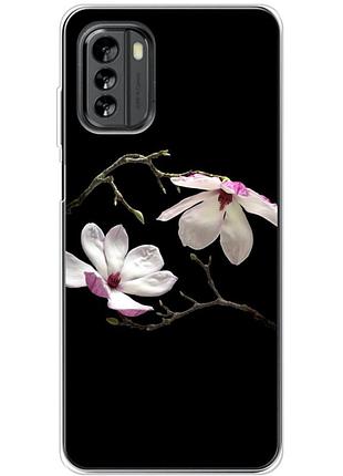 Чехол силиконовый с картинкой на nokia g60 (цветок, монголия)