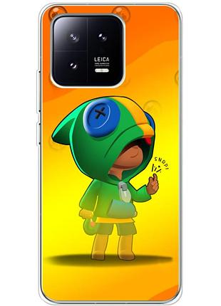 Чехол силиконовый с картинкой на xiaomi 13 (бравл старс, brawl stars)