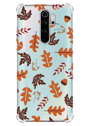 Чехол с утолщёнными углами на xiaomi redmi note 8 pro :: осень (принт 107)
