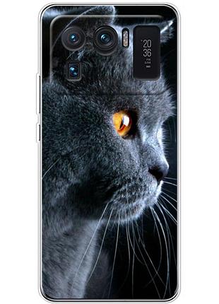 Чехол силиконовый с картинкой на xiaomi mi 11 ultra (британский кот)