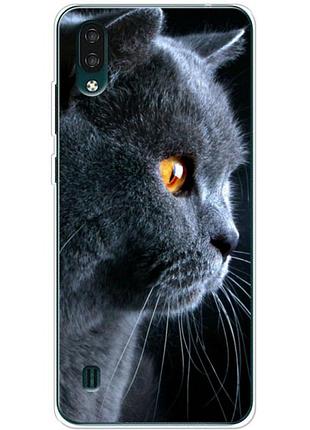 Чехол силиконовый с картинкой на zte blade a51 lite (британский кот)