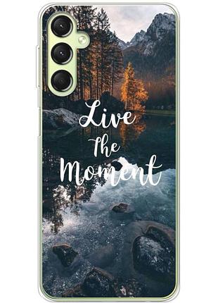 Чехол силиконовый с картинкой на samsung galaxy a24 (a245) (природа, озеро в горах)