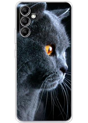 Чехол силиконовый с картинкой на samsung galaxy a34 5g (a346) (британский кот)
