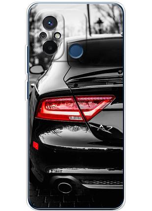 Чохол силіконовий з картинкою на xiaomi redmi 12c (машина, audi a7)
