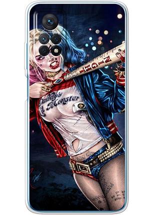 Чехол силиконовый с картинкой на xiaomi redmi note 12 pro 4g (харли квинн, harley quinn)