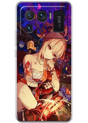Чехол силиконовый с картинкой на xiaomi mi 11 ultra (аниме, anime)