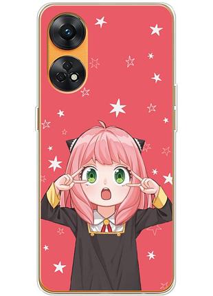 Чехол силиконовый с картинкой на oppo reno 8t 4g (аниме, anime)