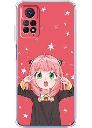 Чехол силиконовый с картинкой на xiaomi redmi note 12 pro 4g (аниме, anime)