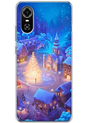 Чохол силіконовий з картинкою на zte blade a31 plus (новорічний)