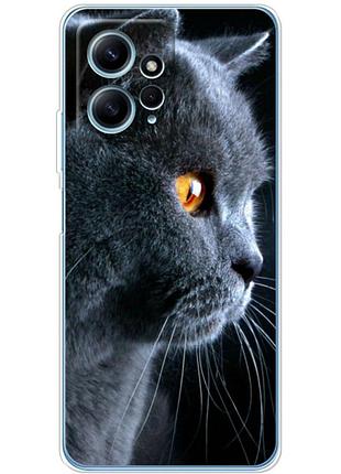 Чехол силиконовый с картинкой на xiaomi redmi note 12 4g (британский кот)