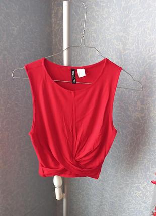 Красный топ h&amp;m