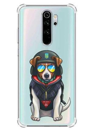 Чехол с утолщёнными углами на xiaomi redmi note 8 pro :: патрон (патриотический принт 4)