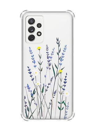 Чохол з потовщеними кутами на samsung galaxy a72 :: польові квіти (принт 270)