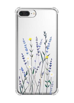Чехол с утолщёнными углами для apple iphone 7 plus/ iphone 8 plus :: полевые цветы (принт 270)