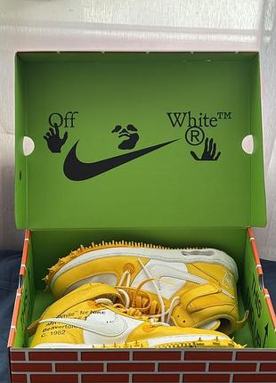 Nike air force 1 mid x off-white varsity maize 49р