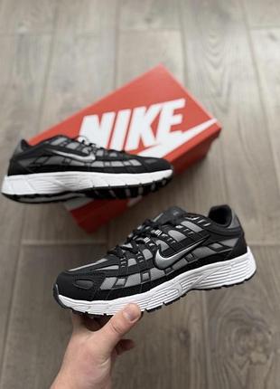 Чоловічі nike p-6000 black grey white