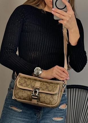 Женская сумка coach в расцветках, сумка коач, брендовая сумка, сумка на плечо, сумка через плечо корчневый