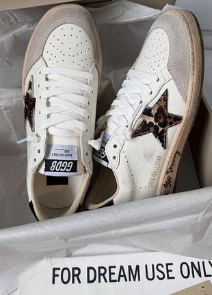 Кеди golden goose кросівки голден гус кроссовки лео леопардовая звезда зірка леопард