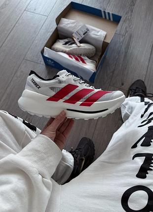 Мужские спортивные кроссовки adidas terrex agravic speedult 2 'white/red'
