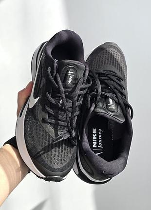 Мужские\женские кроссовки nike journey run • black white •