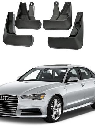 Брызговики для авто комплект 4 шт audi a6 2015 - 2018 седан / универсал ( передние и задние) avtm