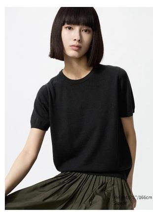 Американка водолазка футболка шерсть uniqlo