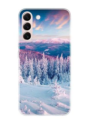 Чохол на samsung galaxy s22 :: зимові гори (принт 163)