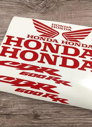 Красные глянец наклейки на мотоцикл бак пластик honda cbr сбр на мотоцикл хонда цбр 600 рр rr цбр