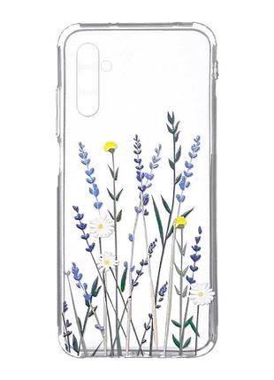 Прозорий чохол на samsung galaxy a34 5g/a346 :: польові квіти (принт 270)