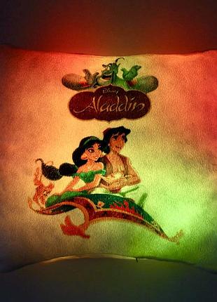 Подушка нічник аладдин — світна подушка aladdin подарунок для дитини — м'яка іграшка хух плюш