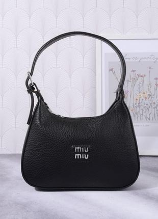 Женская сумка miu мiu багет, сумка миу миу, брендовая сумка, клатч, кросс боди, сумка через плечо