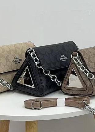Женская сумка coach в расцветках, сумка коач, брендовая сумка, сумка на плечо, модная сумка