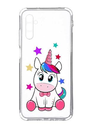 Прозорий чохол на samsung galaxy a34 5g/a346 :: єдиноріг (принт 102)