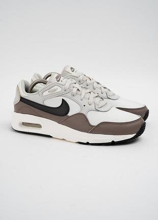 Кроссовки мужские кожаные nike air max sc белые размер 41