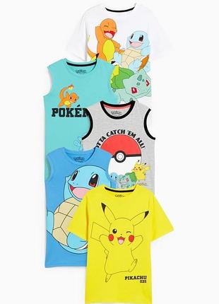 Комплект для мальчика pokémon, 5 штук, рост 140