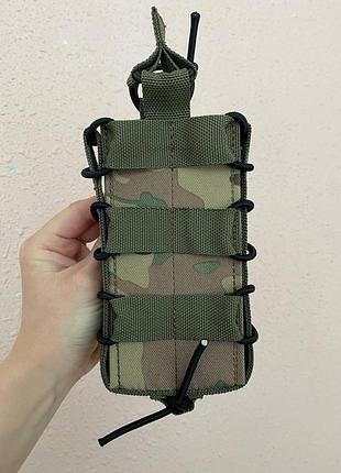 Одинарний штурмовий підсумок для магазинів ак (з пластиковими вставками) (мультикам)