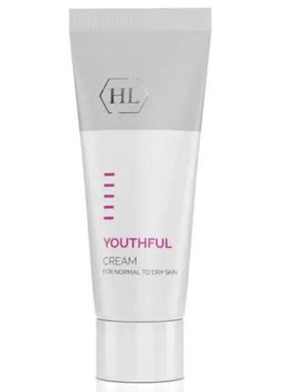 Крем для нормальної та сухої шкіри holy land cosmetics youthful cream for normal