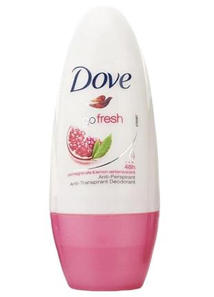 Дезодорант-антиперспирант шариковый dove gofresh pomegranate & lemon verbena 50 мл