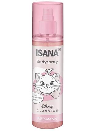 Парфумований спрей для тіла із шиммером isana disney classics bodyspray