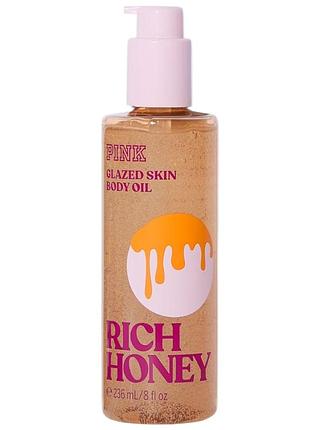 Масло для тела pink victoria’s secret rich honey body oil 236 мл