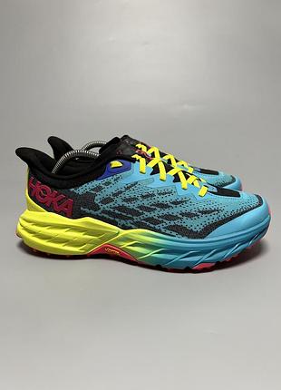 Трейлові бігові кросівки hoka one one speedgoat 5 vibram оригінал 1123158 sbbk